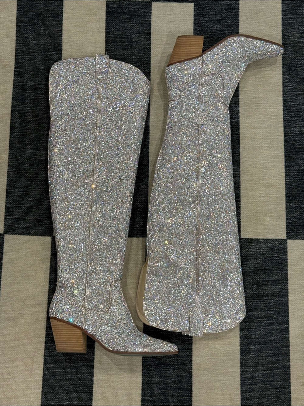 Betsey Johnson Over-The-Knee Rhinestone Boots (11)